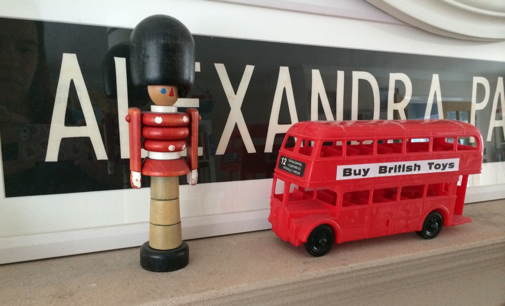 vintage London toy bus