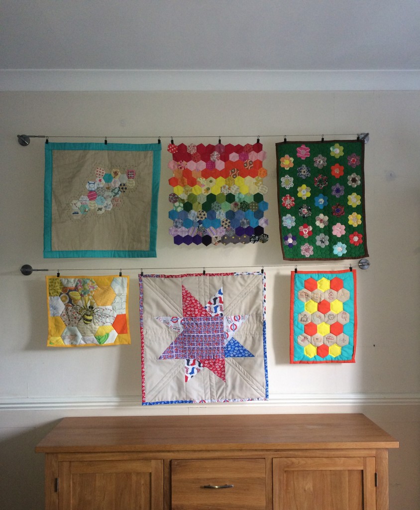 quilt gallery wall - holly be tells