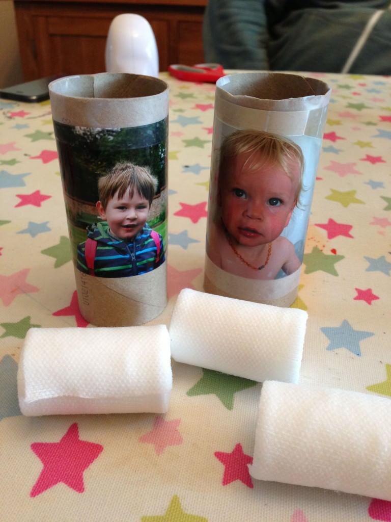 Cardboard tube mummies