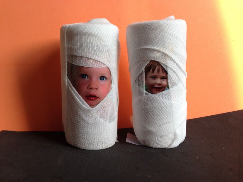 Cardboard tube mummies - holly be tells