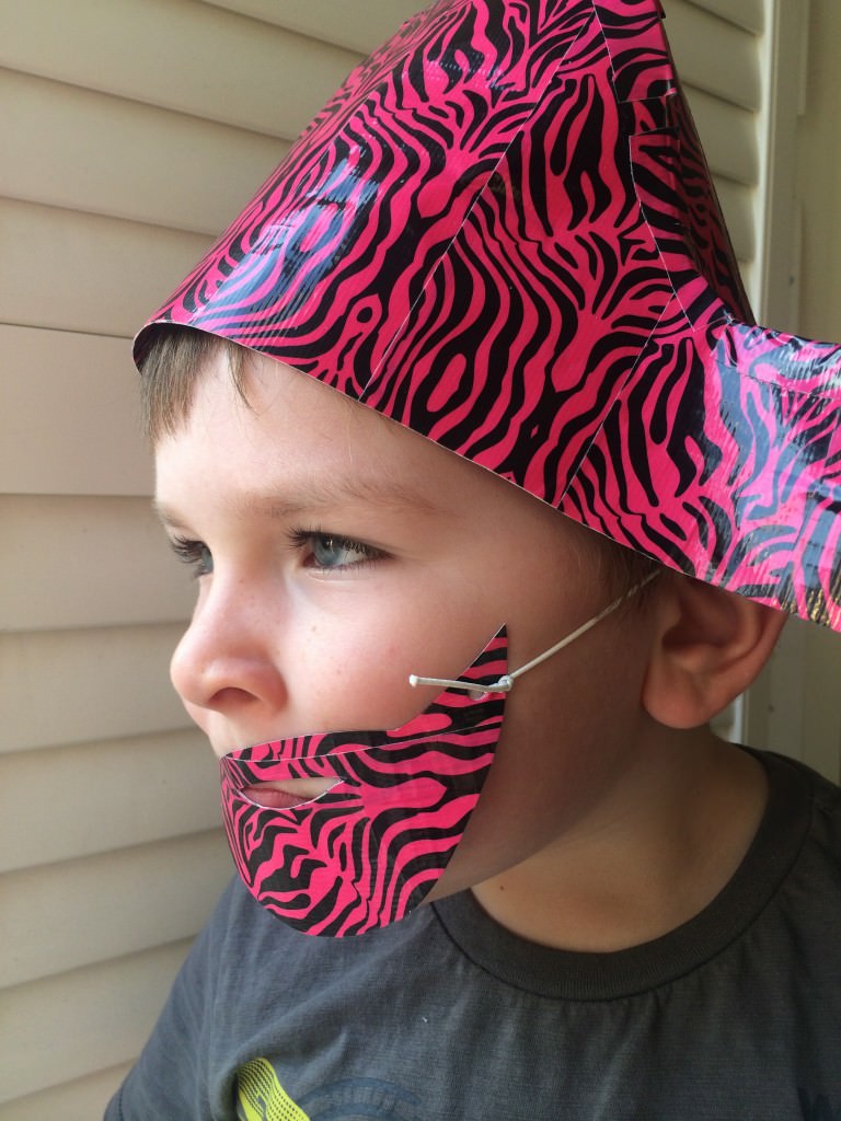 duck tape pirate hat