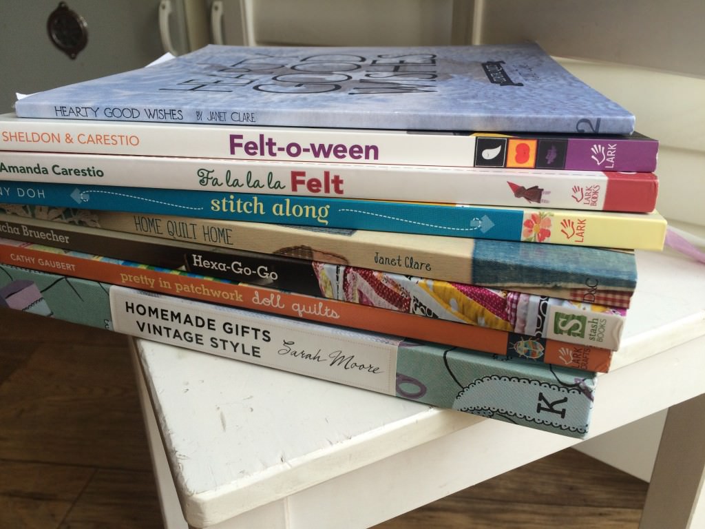 pile of craft books