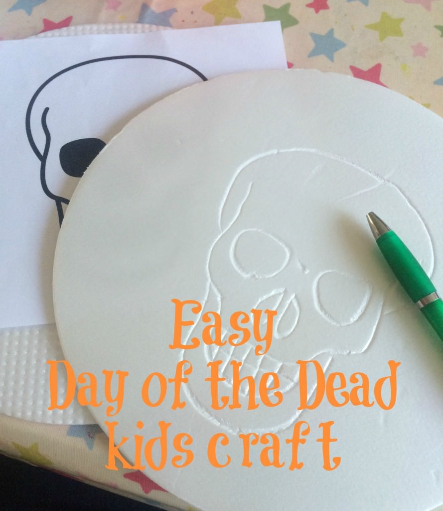day of the dead kids craft - holly be tells