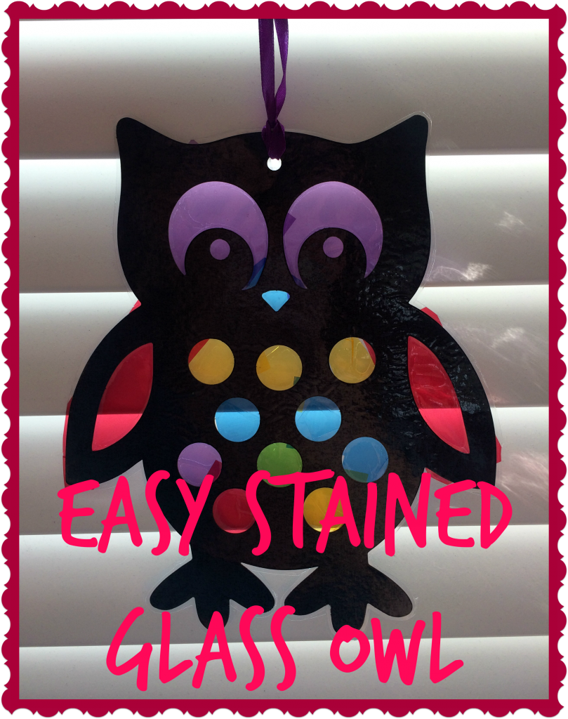 easy stained glass owl - holly be tells