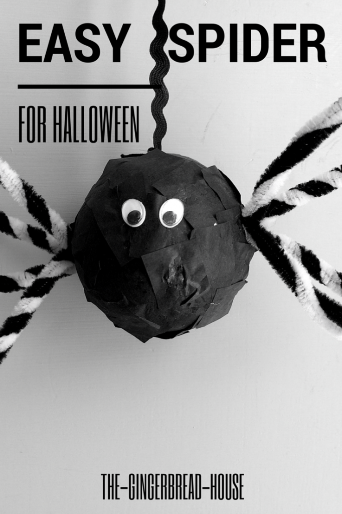 Easy styrofoam spider