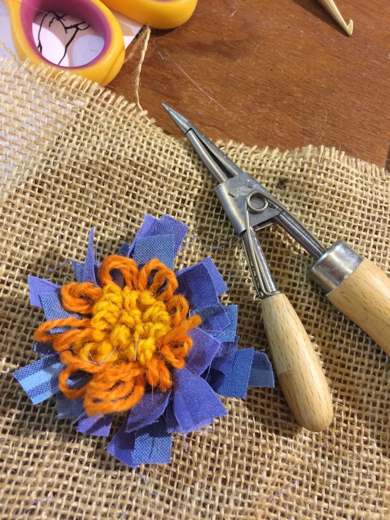 rag brooch