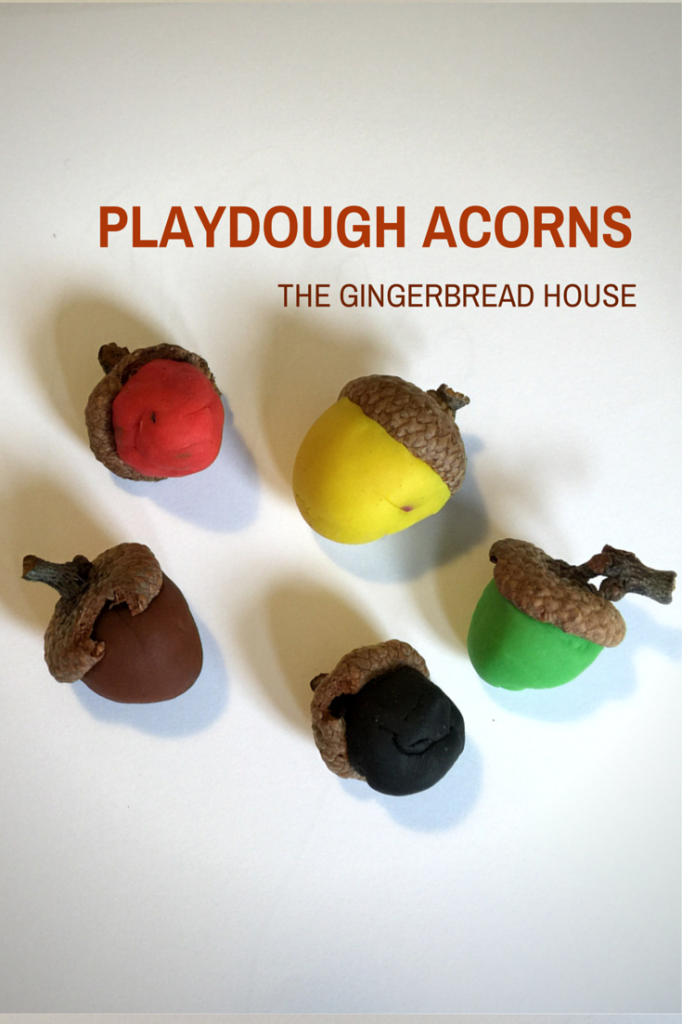 play dough acorns - holly be tells