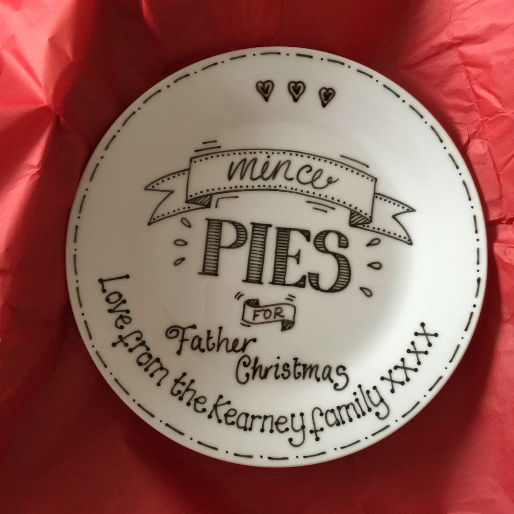 personalised Christmas plate