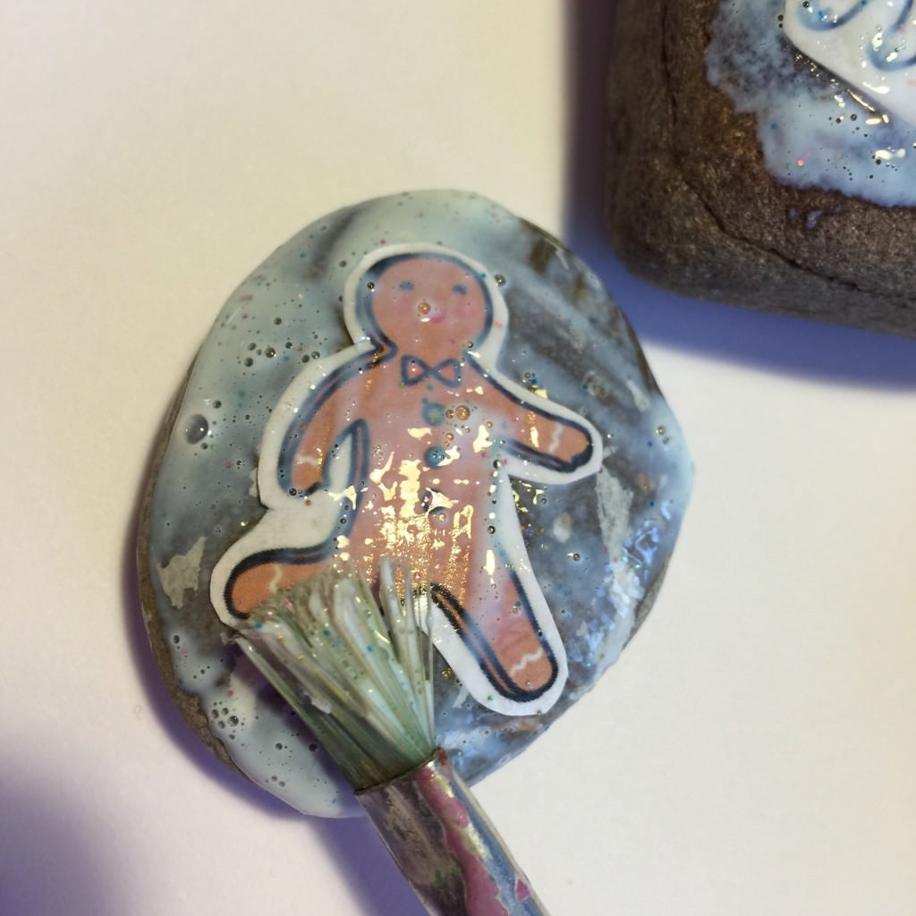 gingerbread man story stones - holly be tells