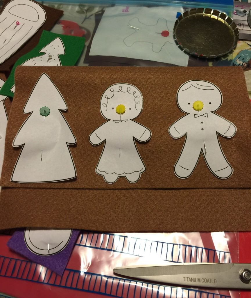 sewing gingerbread people