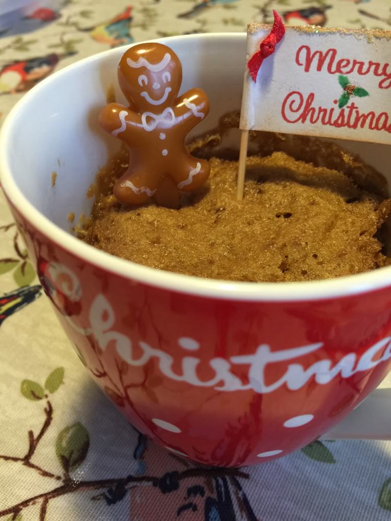 gingerbread mug cake