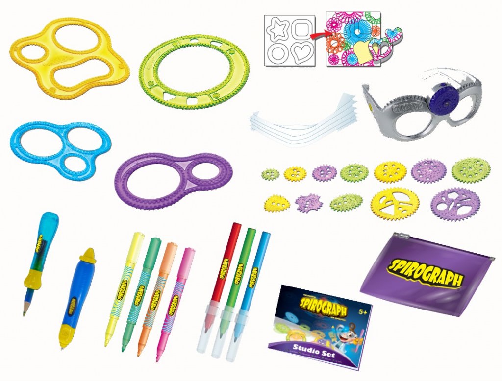 Spirograph Studio Set Contents