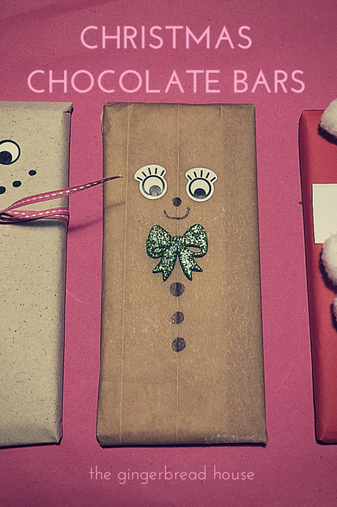 Christmas chocolate bars
