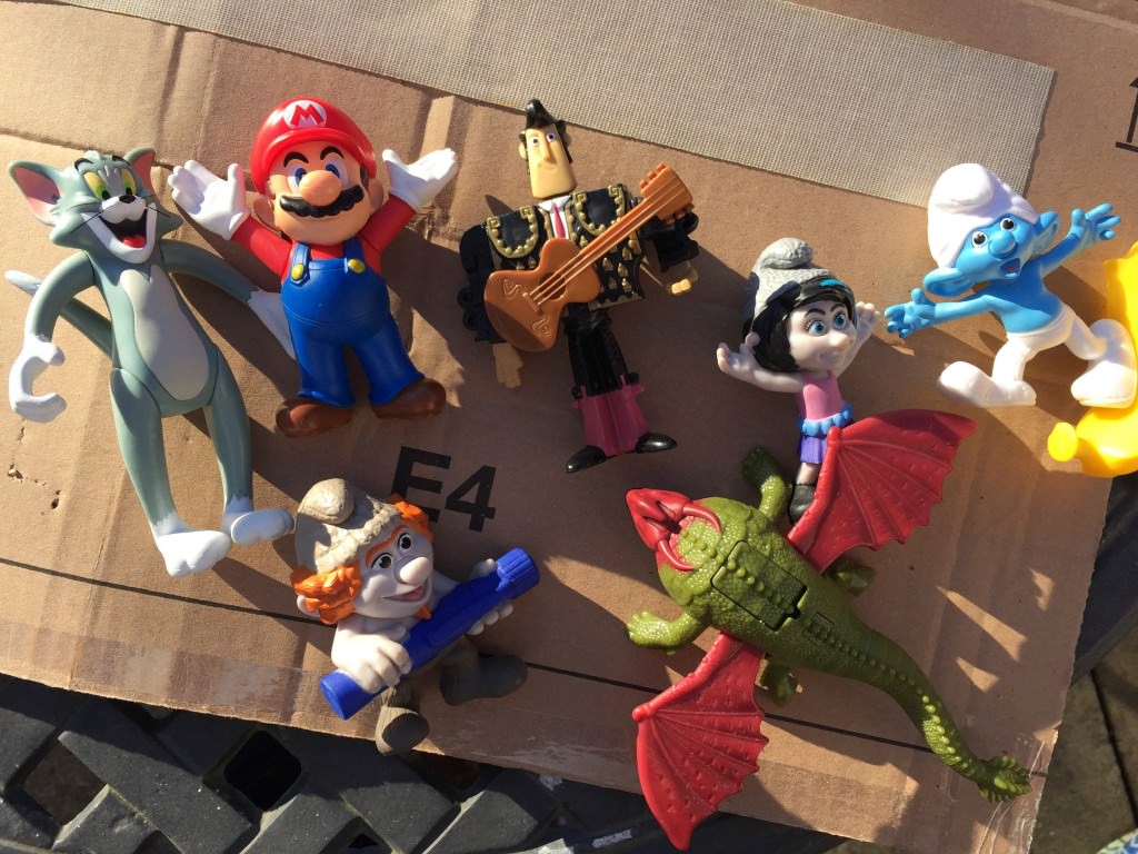 recycled happy meal toys