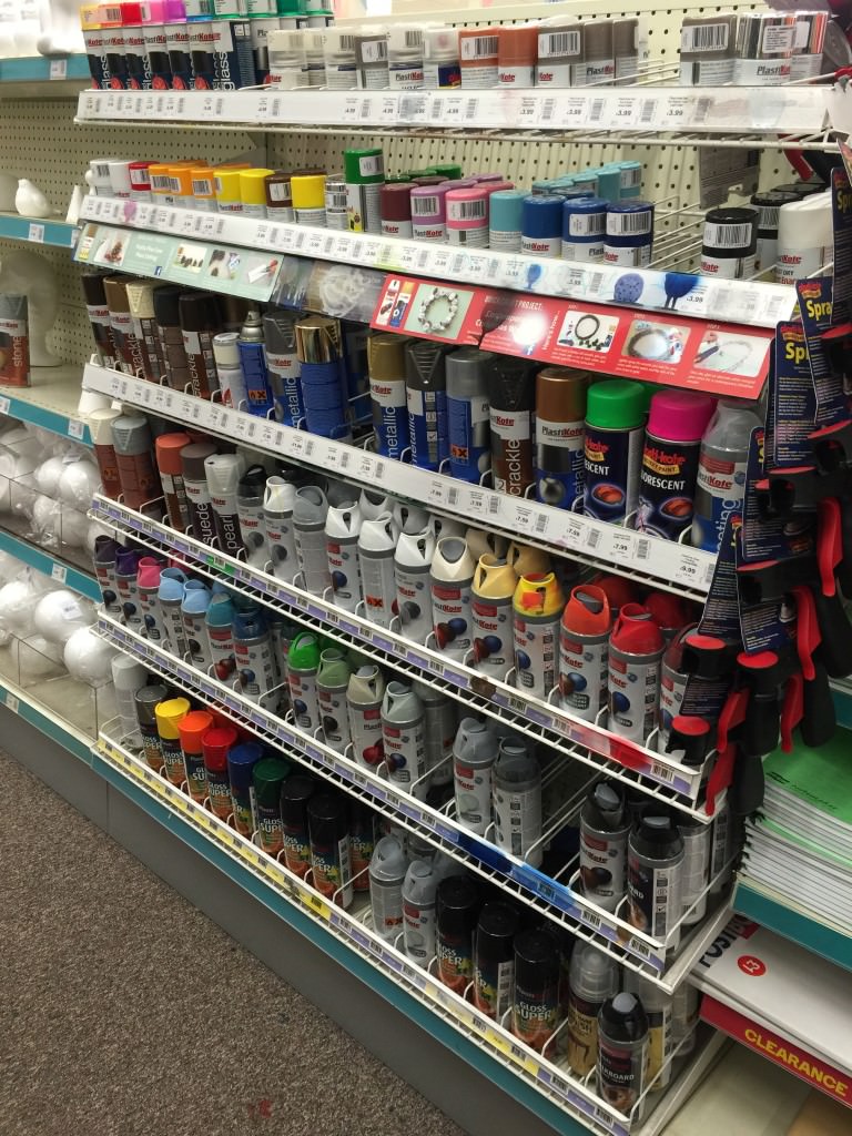 paint display in Hobbycraft