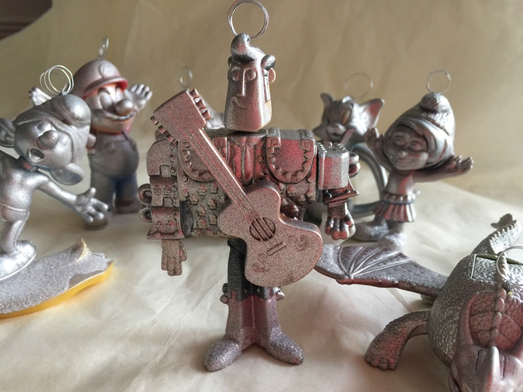 recycled toy christmas decoration