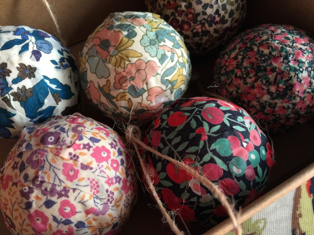 Liberty fabric decorations