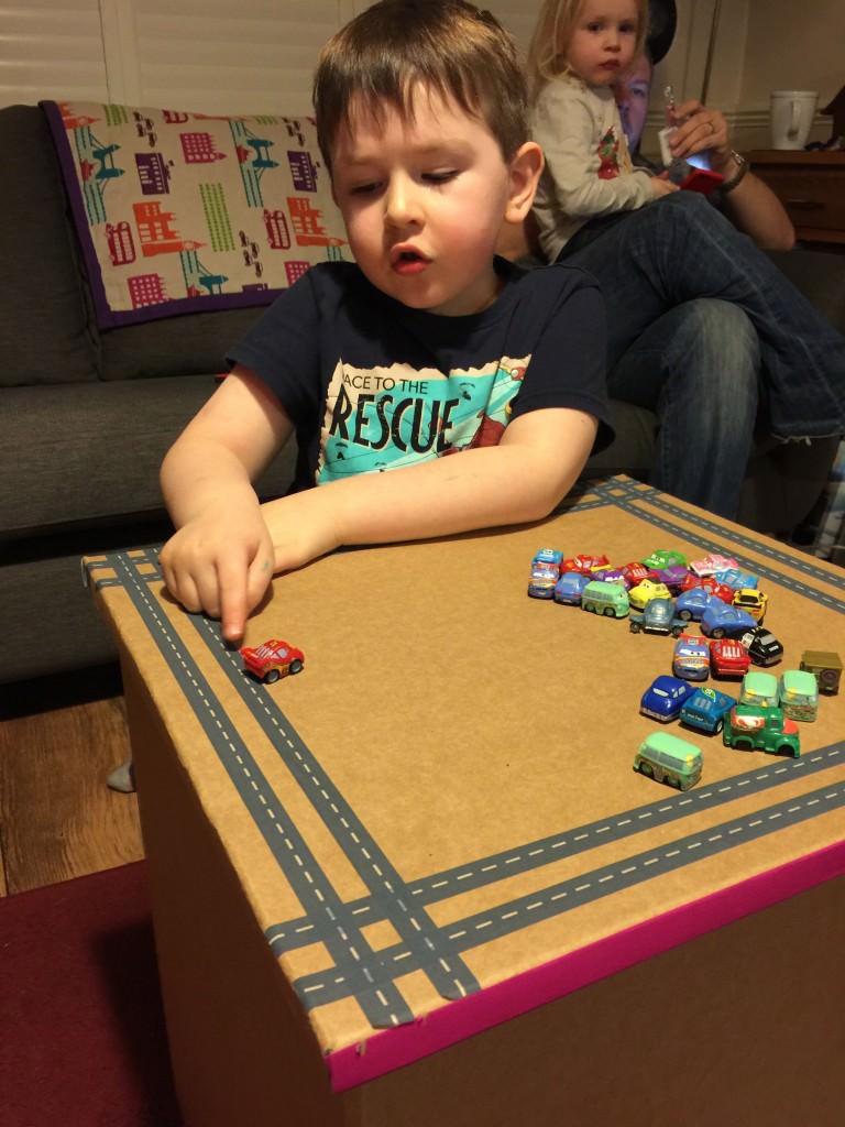 cardboard book shelf