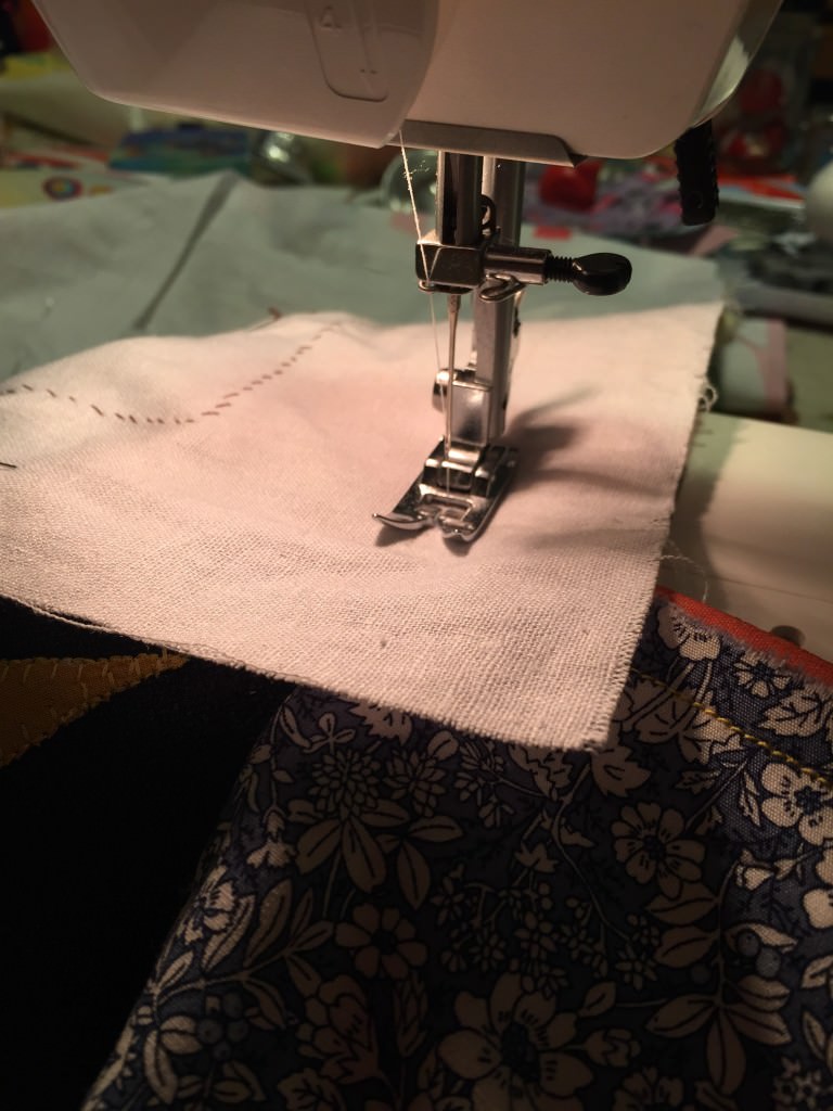 gingerbread house quilt block