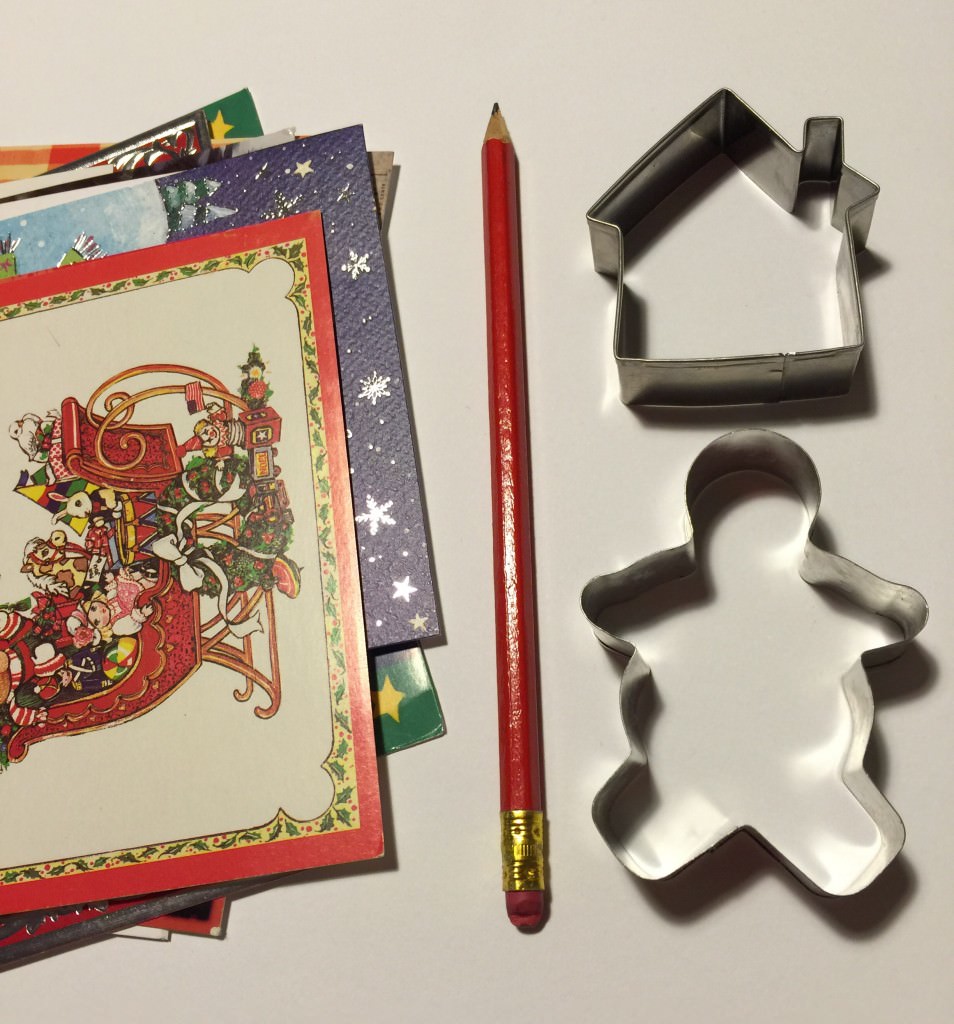 Cookie cutter Christmas gift tags