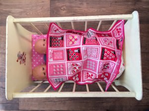 vintage dolls bed