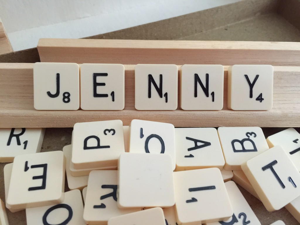vintage Scrabble tiles