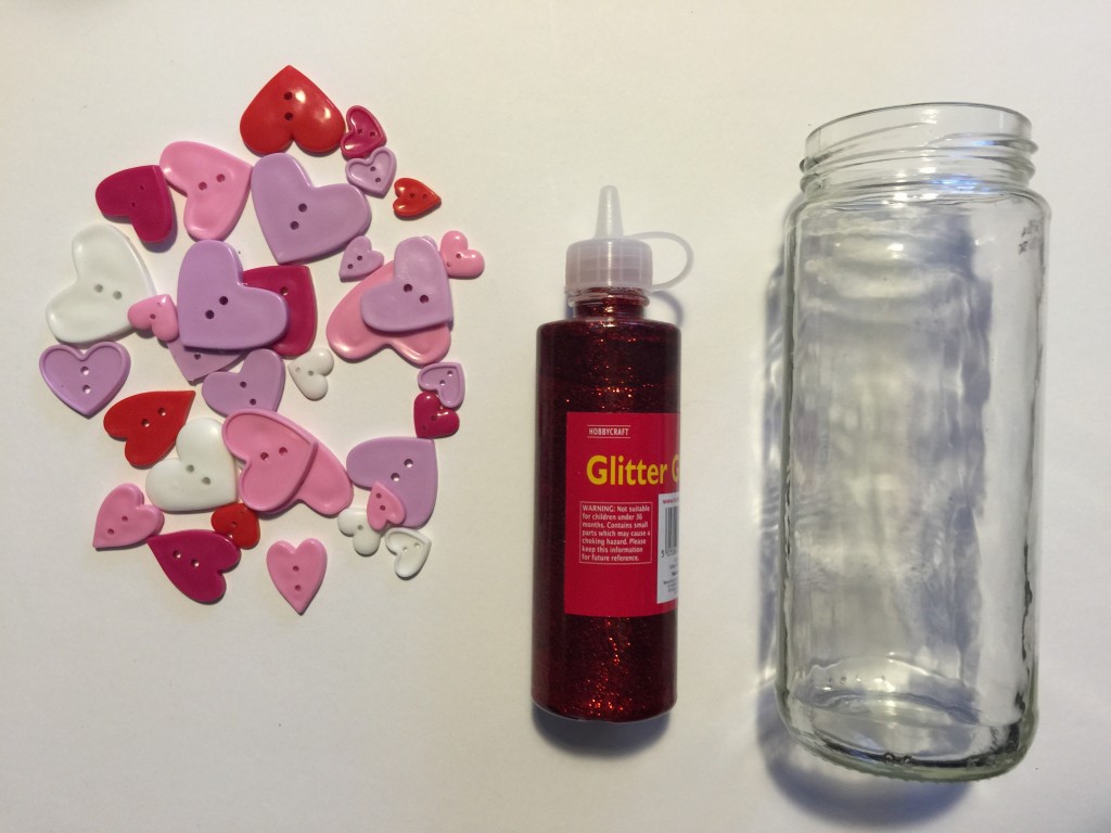 Valentine calm down jar