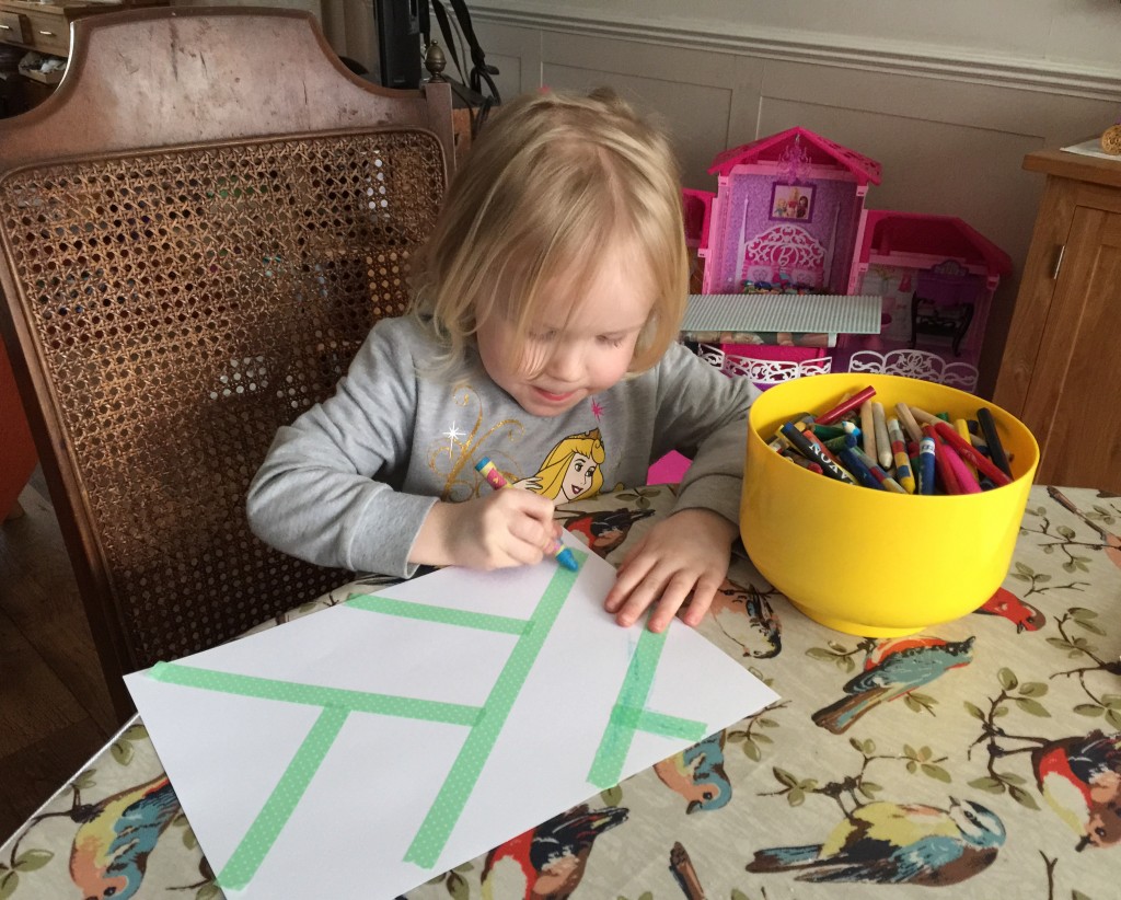 tape resist art