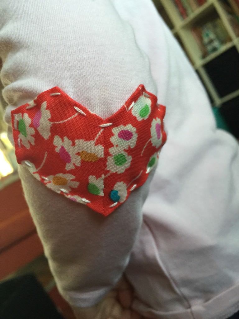 Liberty fabric scrap heart