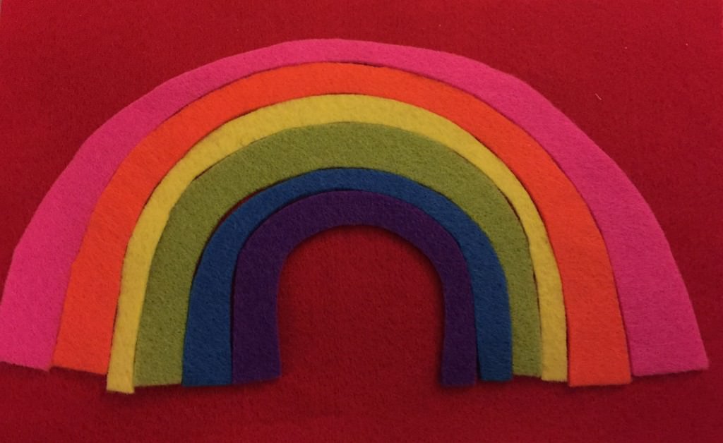 felt rainbow