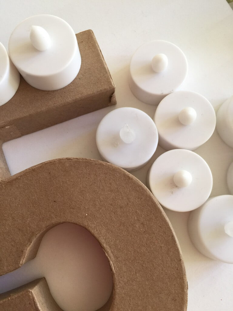 DIY marquee light number