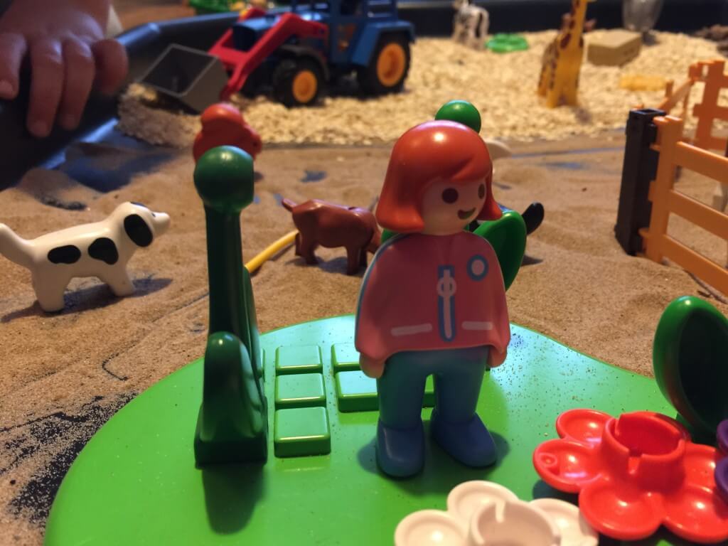 Playmobil lady figure in small world play