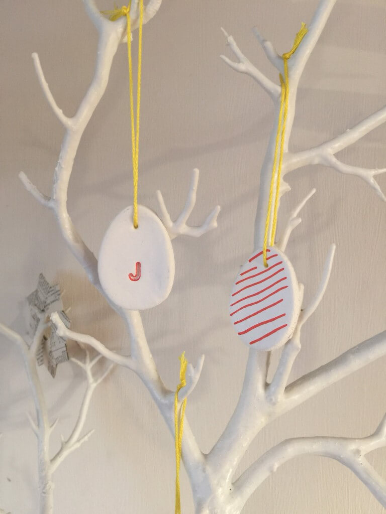 air drying clay egg decoration