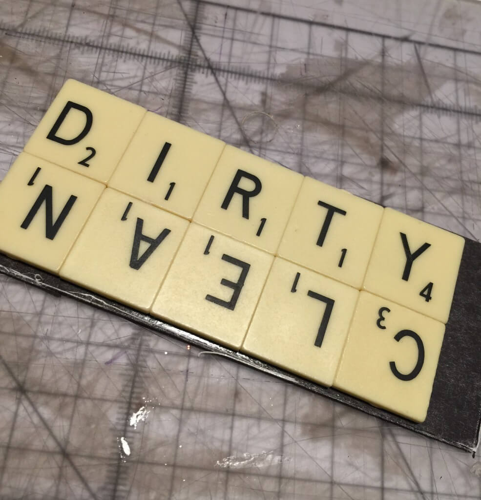 Scrabble tile dishwasher magnet