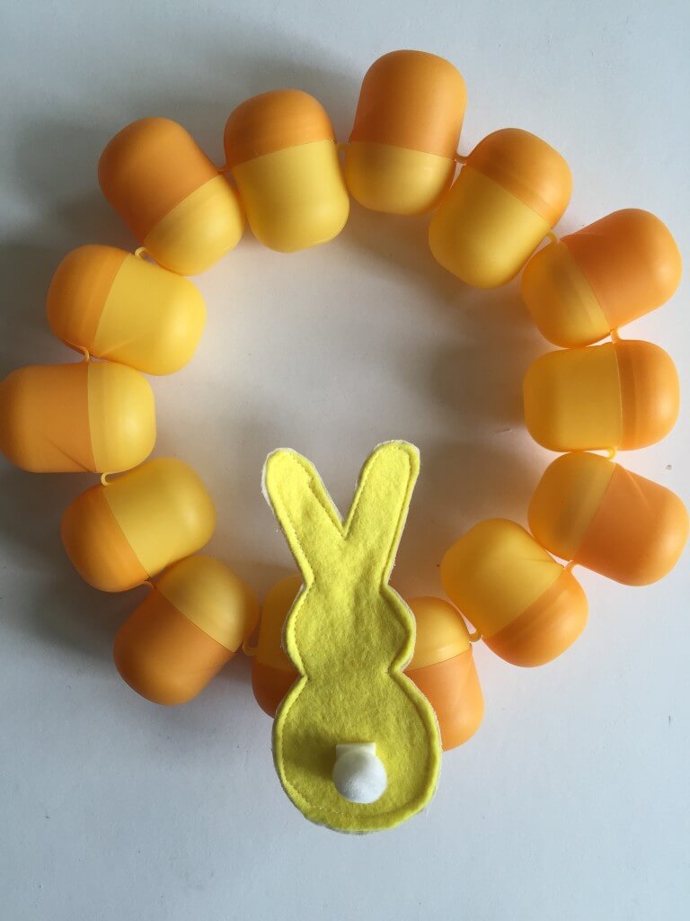 kinder egg Easter wreath
