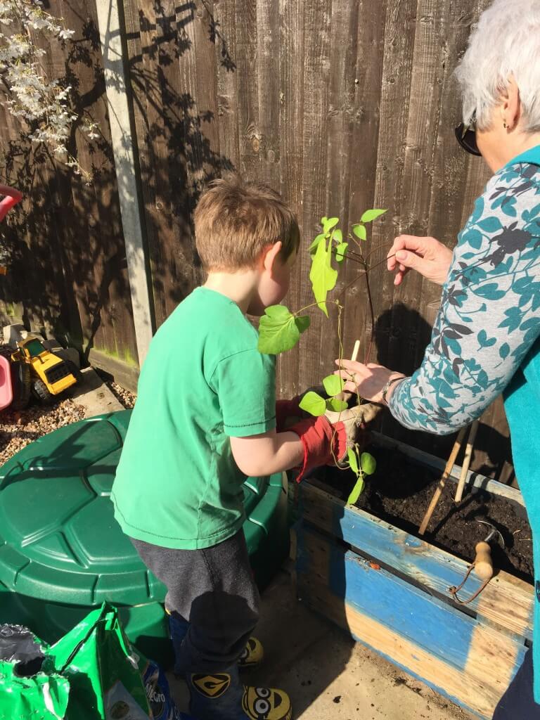 gardening with nanny