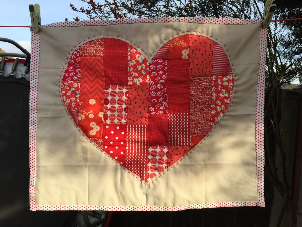 patchwork heart quilt - holly be tells