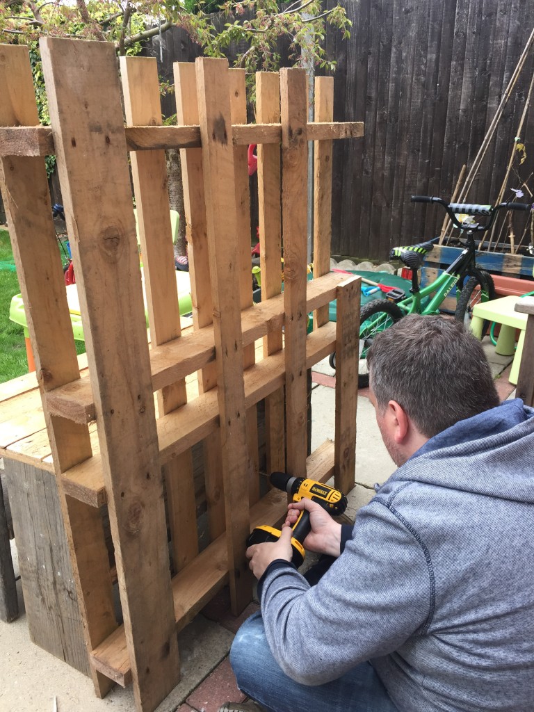 mud kitchen progress