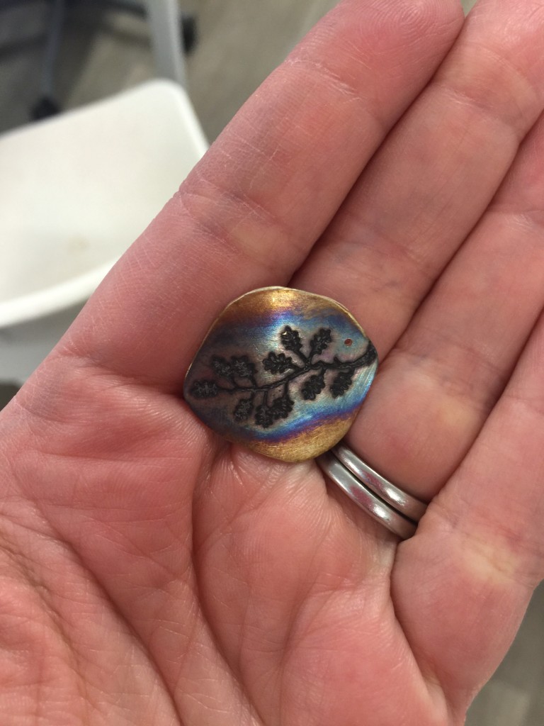 hand stamped silver workshop