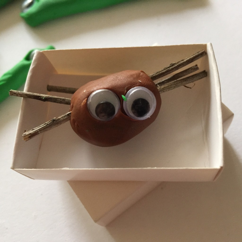 plasticine spider