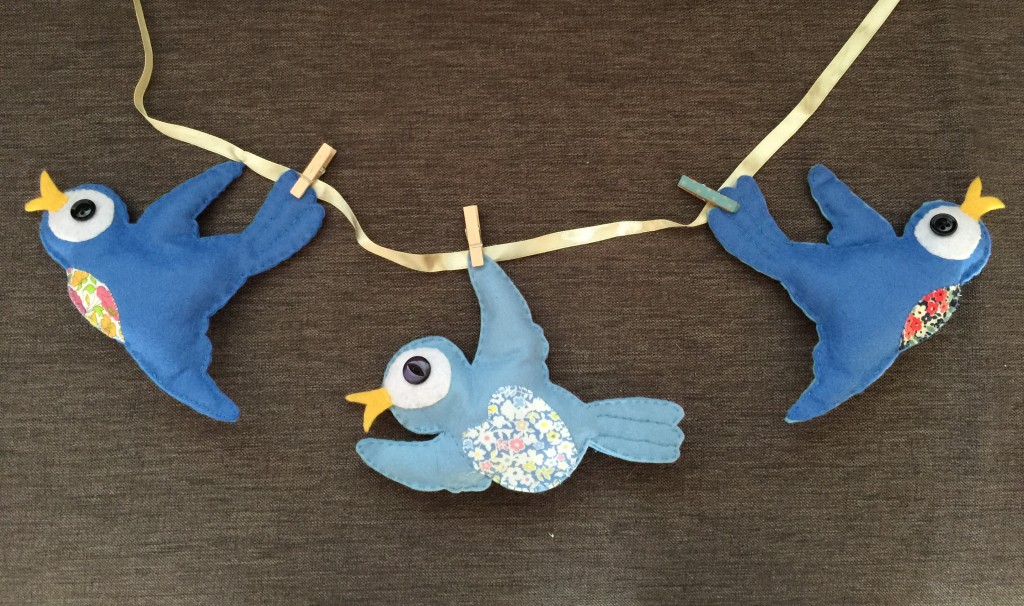 Mollie Makes felt bird garland