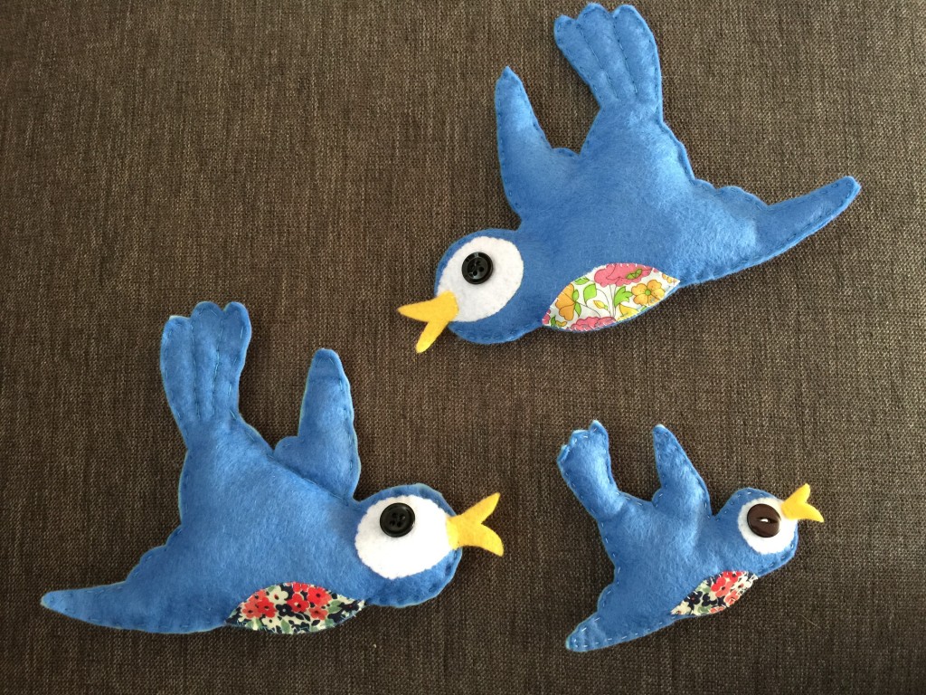 Mollie Makes felt bird pattern
