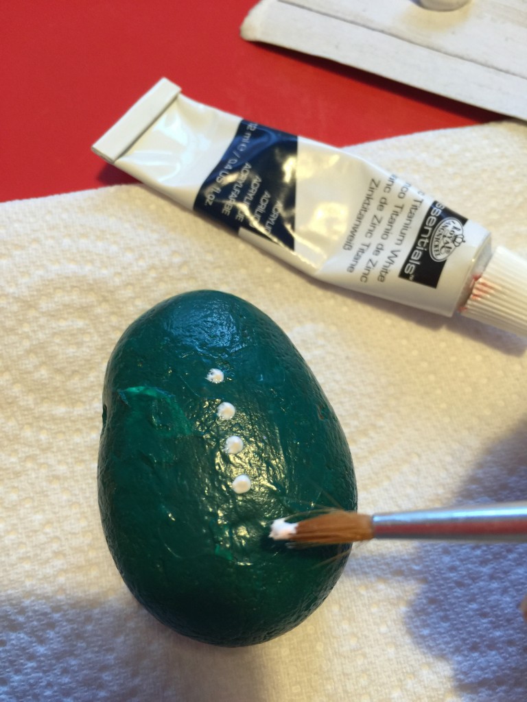 painted pebble cactus