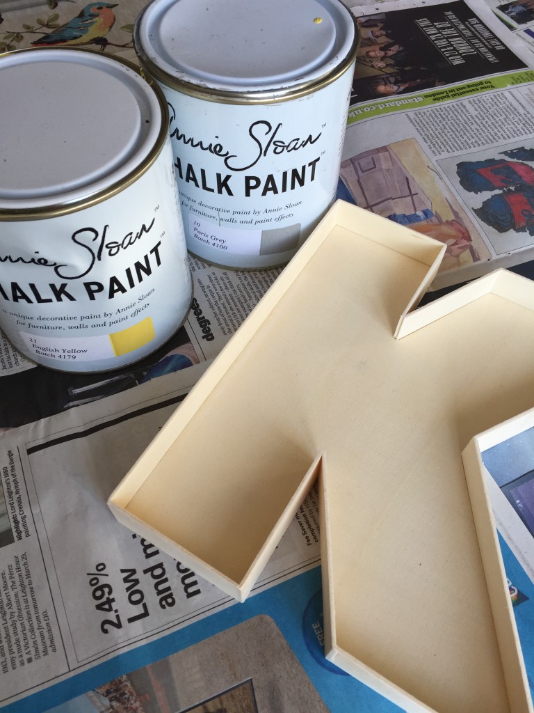 fillable wooden letter - holly be tells