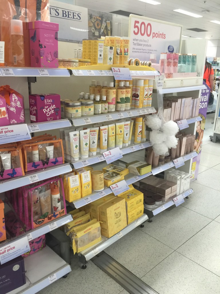 Burt's Bees products in Boots
