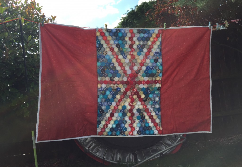 Union Jack flag quilt