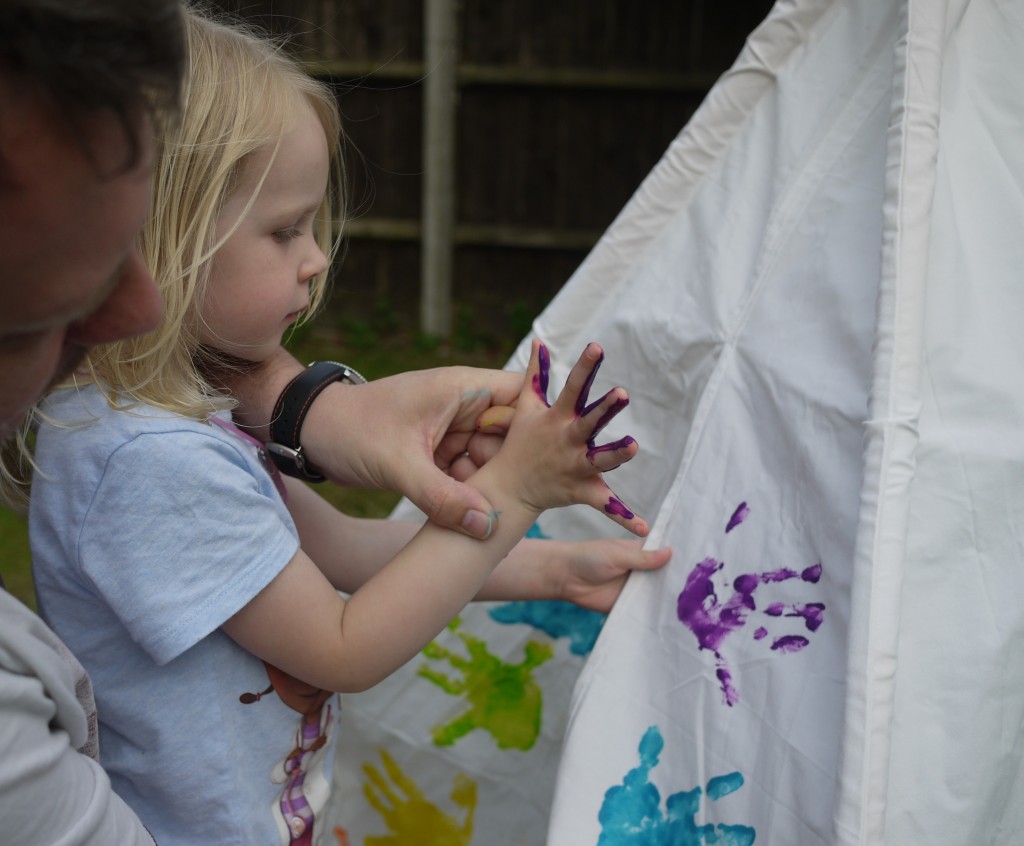 decorating with handprints