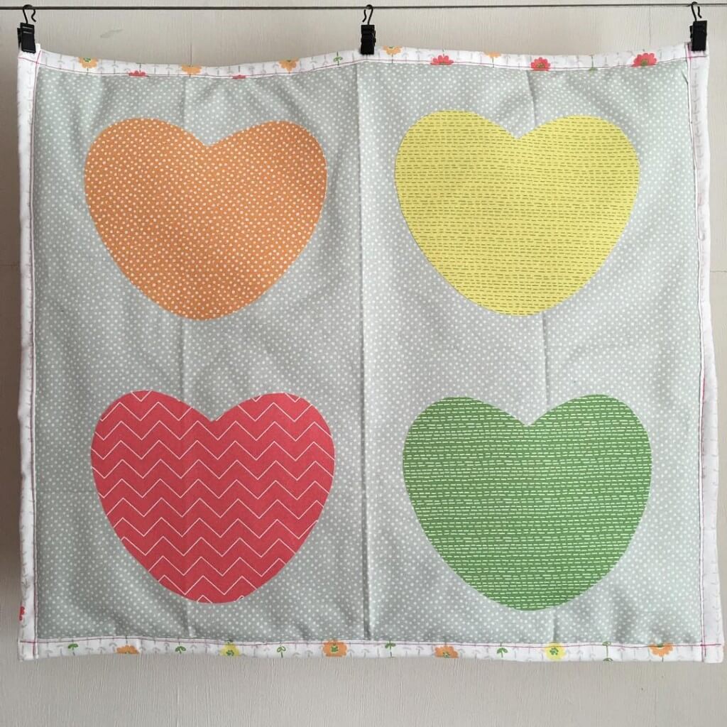 dear stella love hearts quilt
