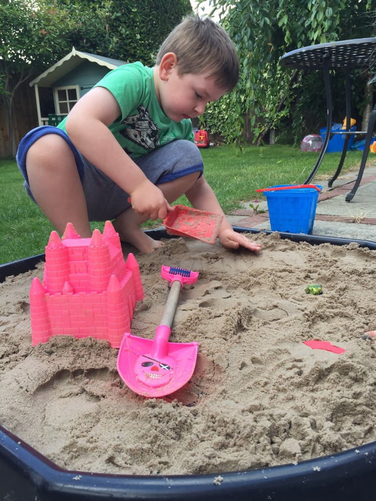 Beach themed sensory activity