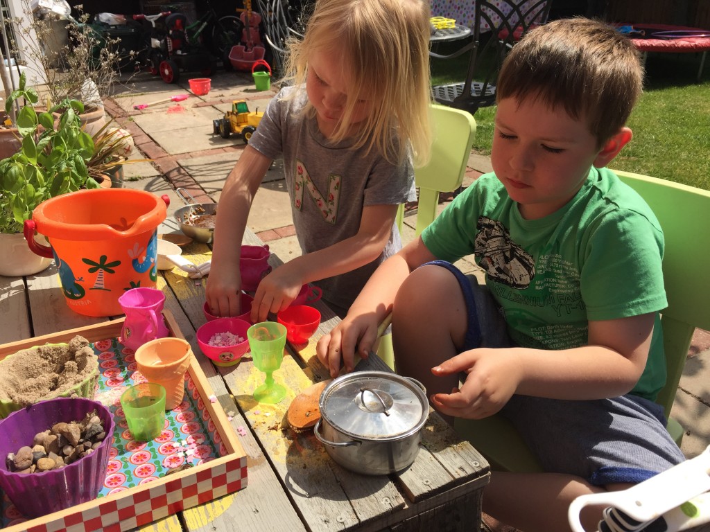 George's Marvellous Medicine mud kitchen activity